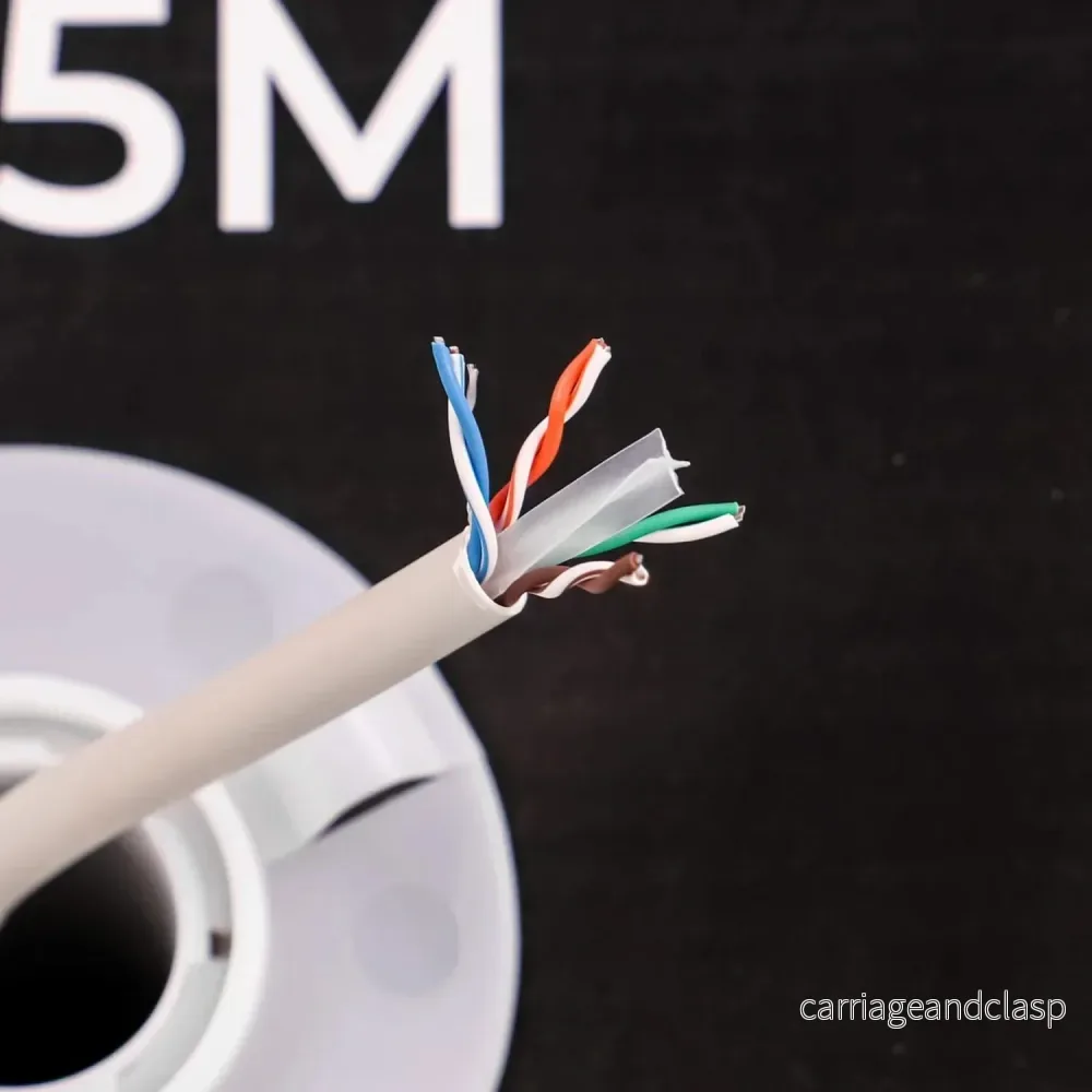 AlarmsystemExpert.co.uk Nätverkskabel CAT6 UTP, 305 mtr, Solid cores CCA, inomhuskabel - Bild 2