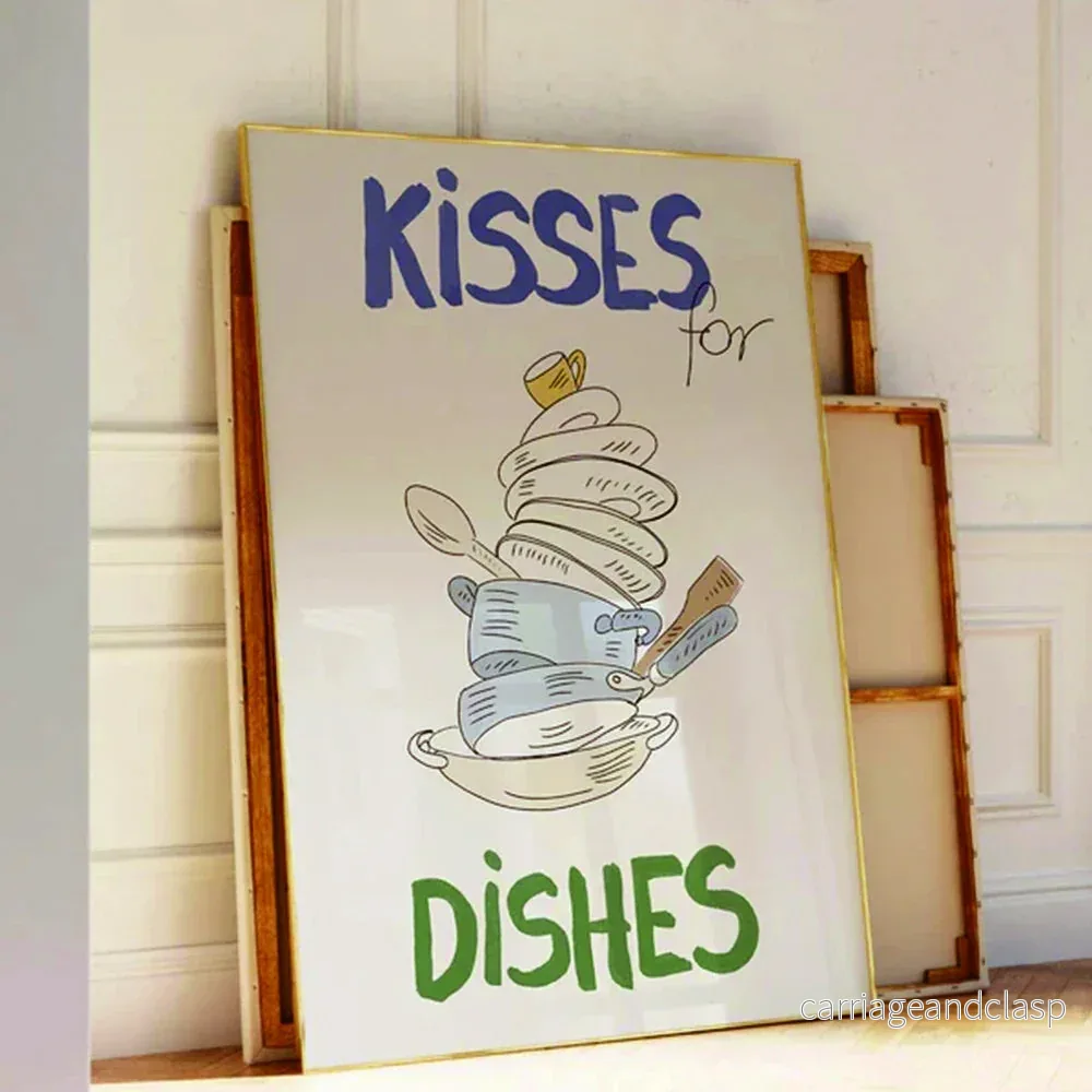 Kisses for Dishes Väggkonst | Veska - Bild 3