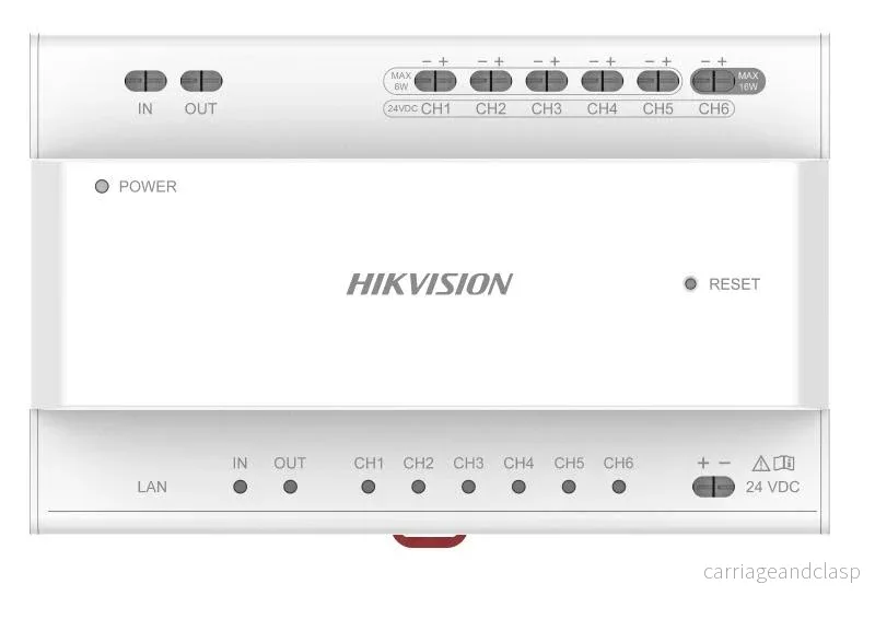 Hikvision DS-KAD706Y, Hikvision 2-Wire Master Video/Audio Distributor