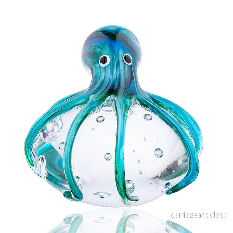Handgjord Färgad Bläckfisk Glas Ornament | Veska - Bild 2