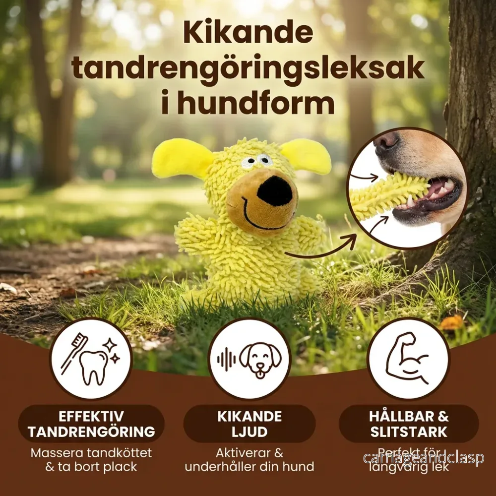Kikande tandrengöringsleksak i hundform - Bild 3