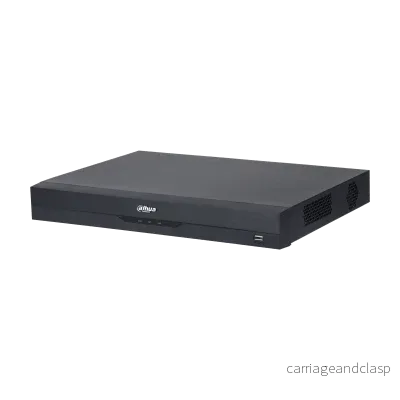 Dahua NVR4204-P-EI, 4x PoE, 2x SATA, utan lagring, max. 4 IP-kameror Svart
