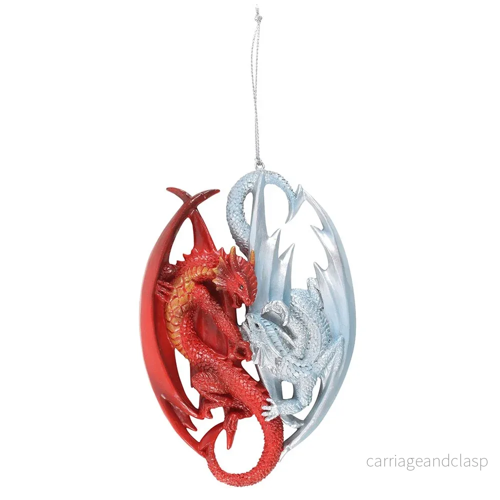 Anne Stokes - Fire and Ice Dragon (hängande prydnad) - Bild 3