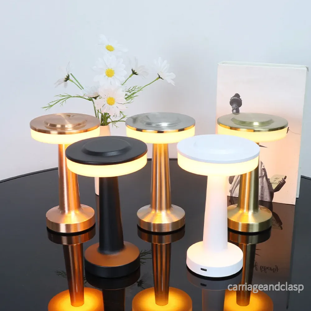 Svart LED-bordslampa med metallfinish – Modern belysning för vardagsrum och kontor, Varmt ljus | Veska - Bild 2