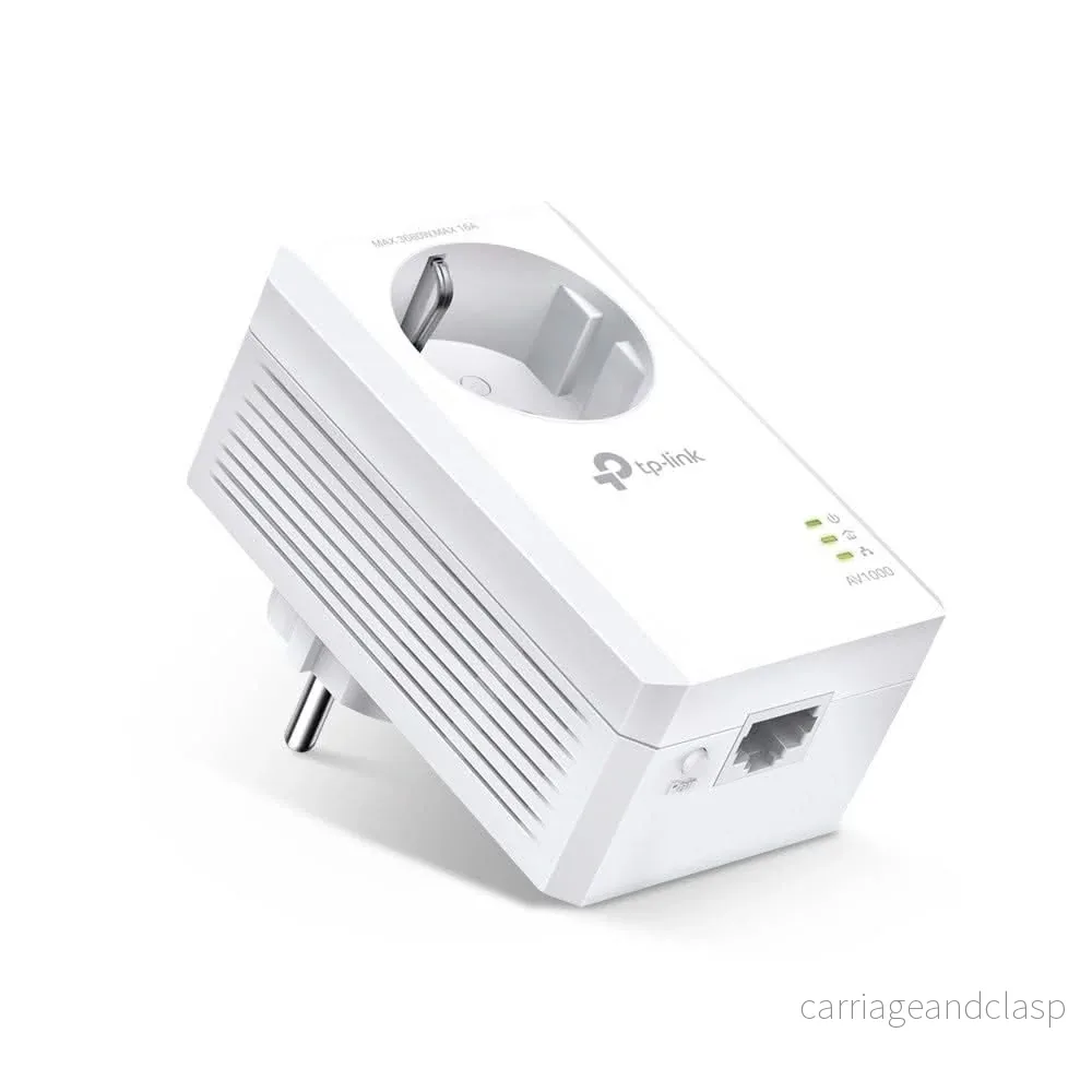 TPLink TP-Link Powerline Adapter 1000 Mbps med uttag (expansion)