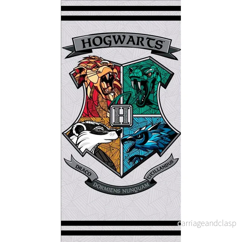 Harry Potter – Hogwarts vapensköld – strandhandduk i mikrofiber