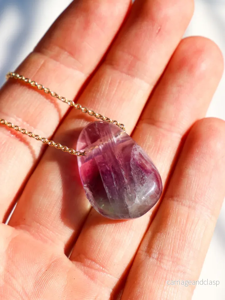 Fluoritdroppehalsband (nr 2) - Bild 2