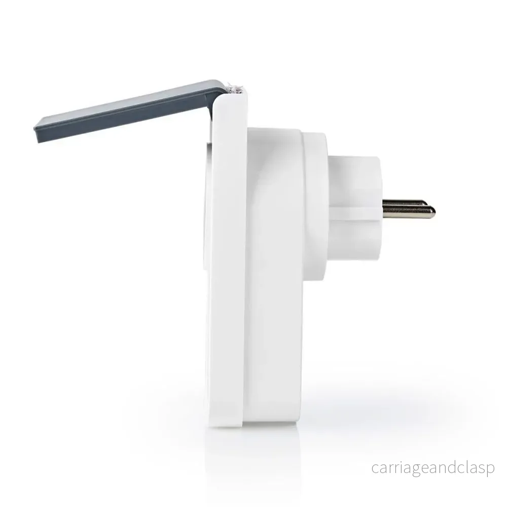Nedis Wi-Fi Smart Plug för utomhusbruk | stänksäker | IP44 | förbrukningsövervakning | Schuko typ F | 16 A