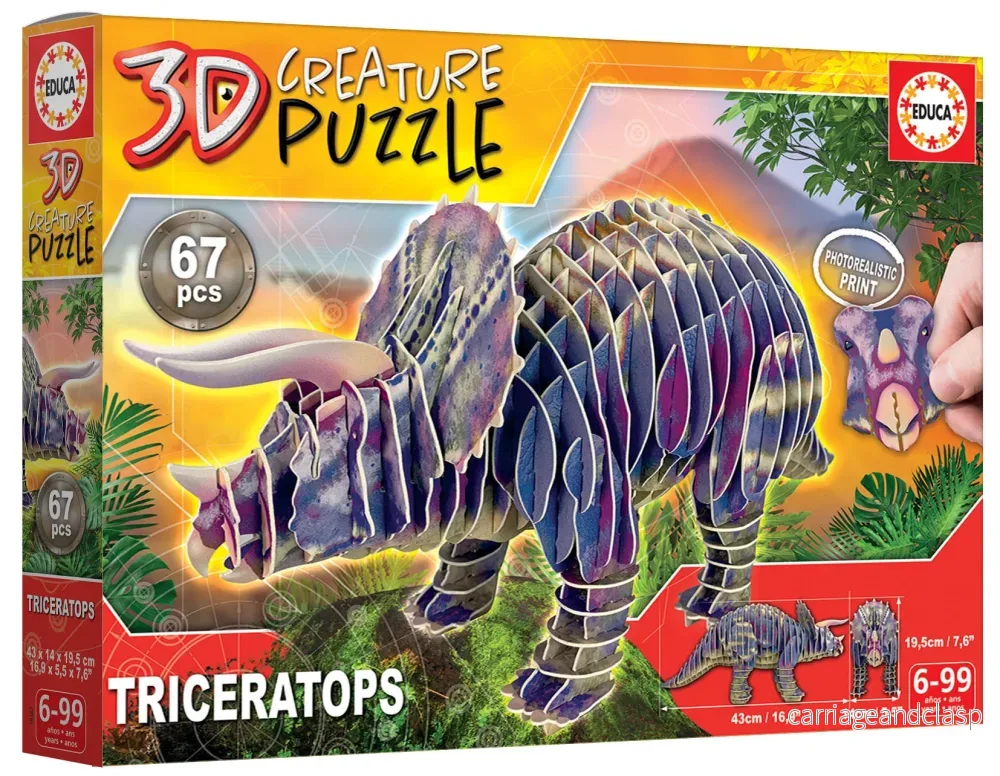 Triceratops 3D Creature Puzzle Educa® - Bild 3