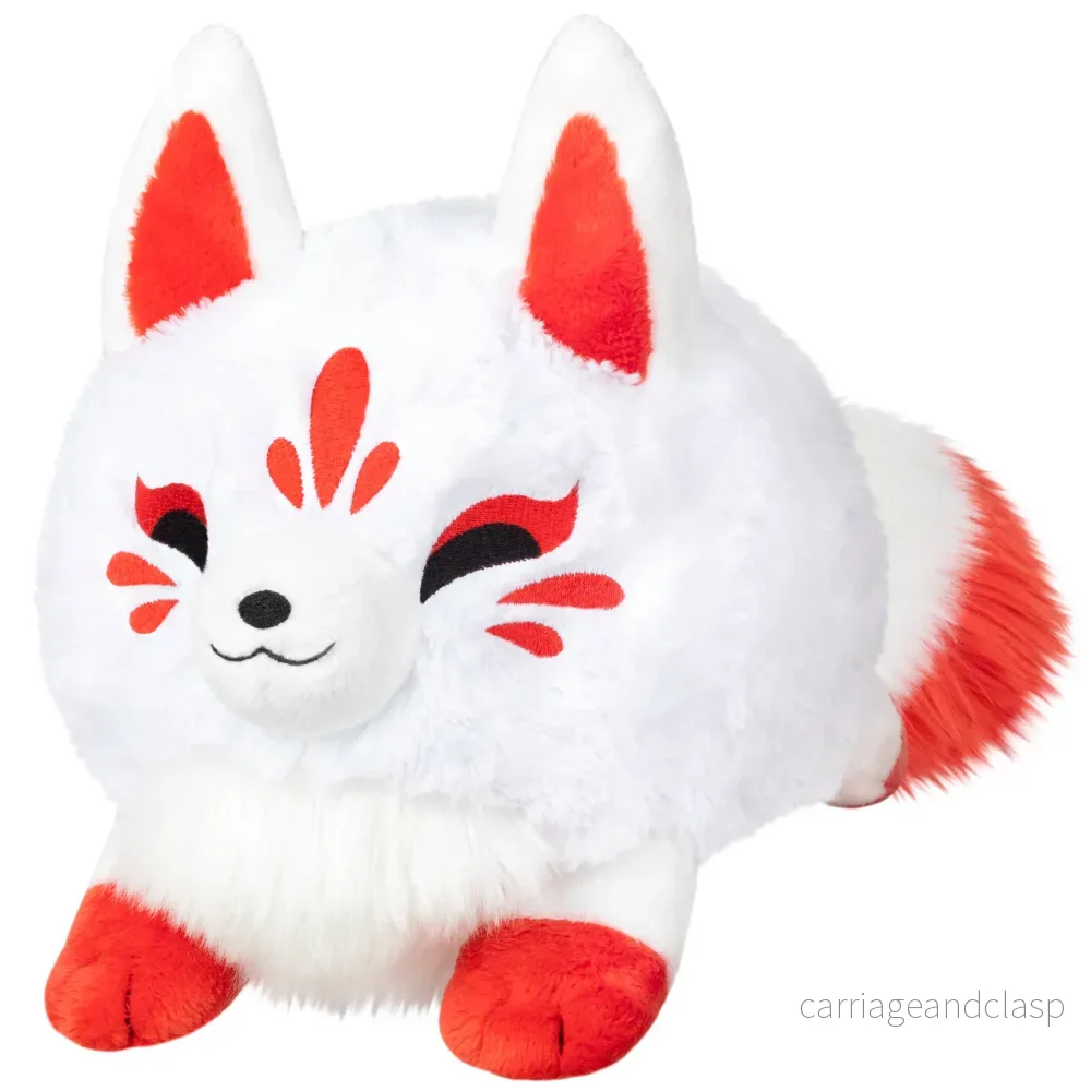 Mini Fluffig Kitsune Plushie - Söt Japansk Räv
