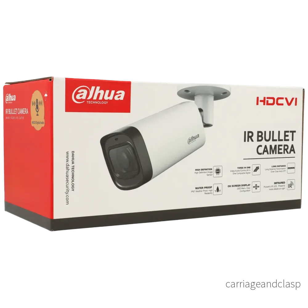 Dahua HAC-HFW1200R-Z-A, 2MP HD-CVI Bullet 2,7 - 12mm motorzoomobjektiv - Bild 3