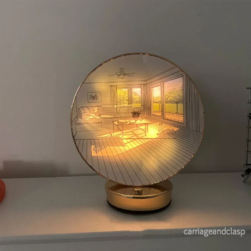 Kreativ Konstnärlig Orb Målarbordslampa | Veska - Bild 3