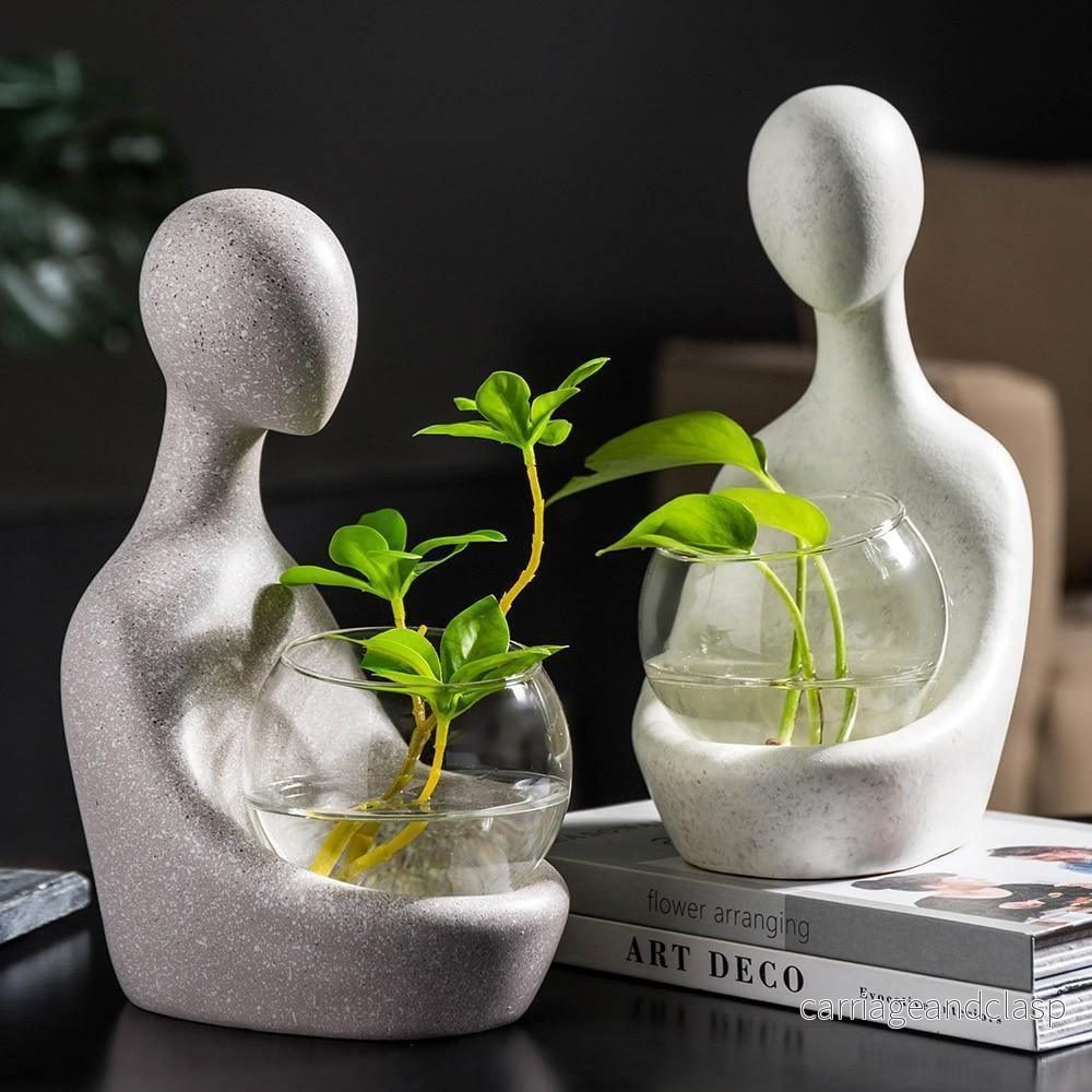 GlowVeskaoom Belyst hydroponisk vas med modern elegans | Veska
