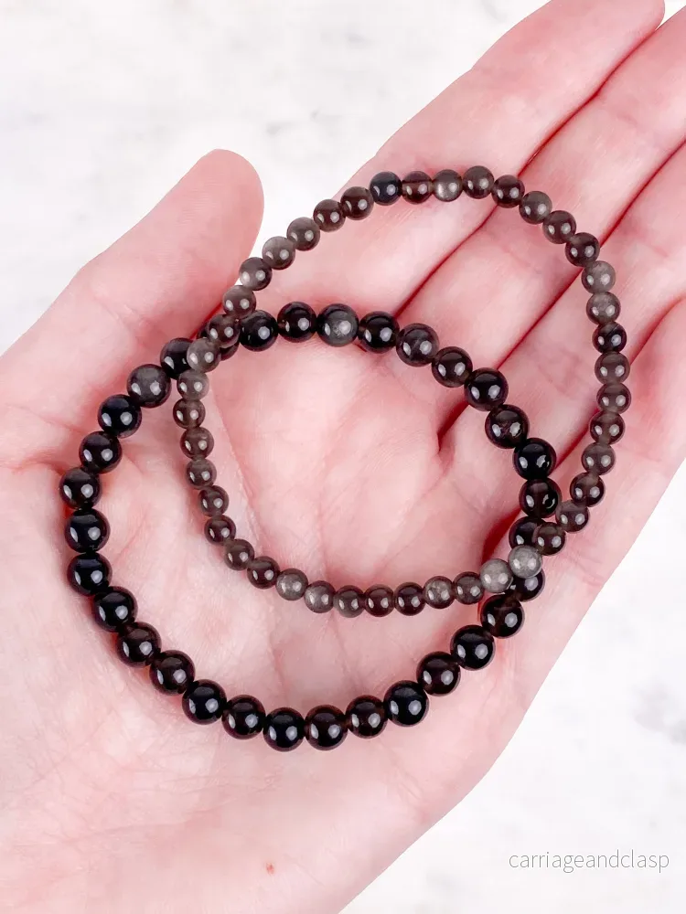 Silver Obsidian Armband - Bild 3