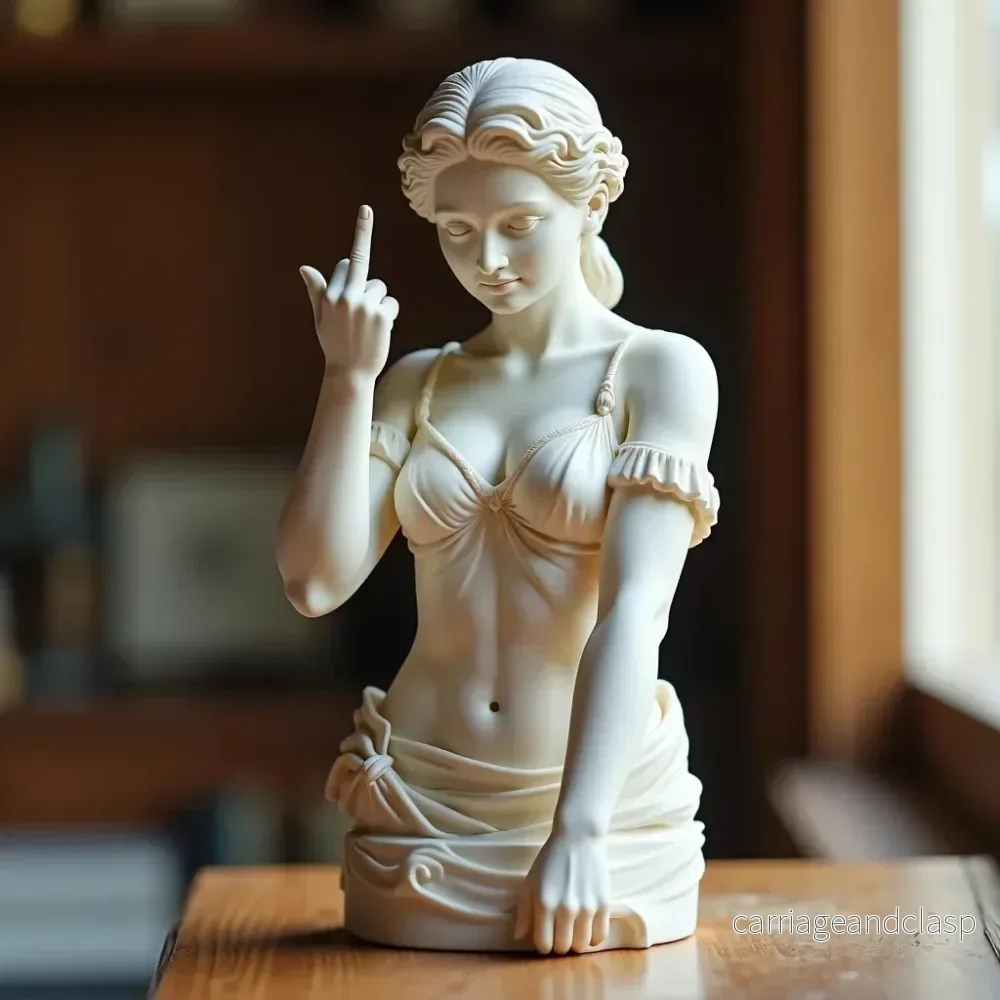 Roman Bust Mittfinger Heminredning | Veska - Bild 3