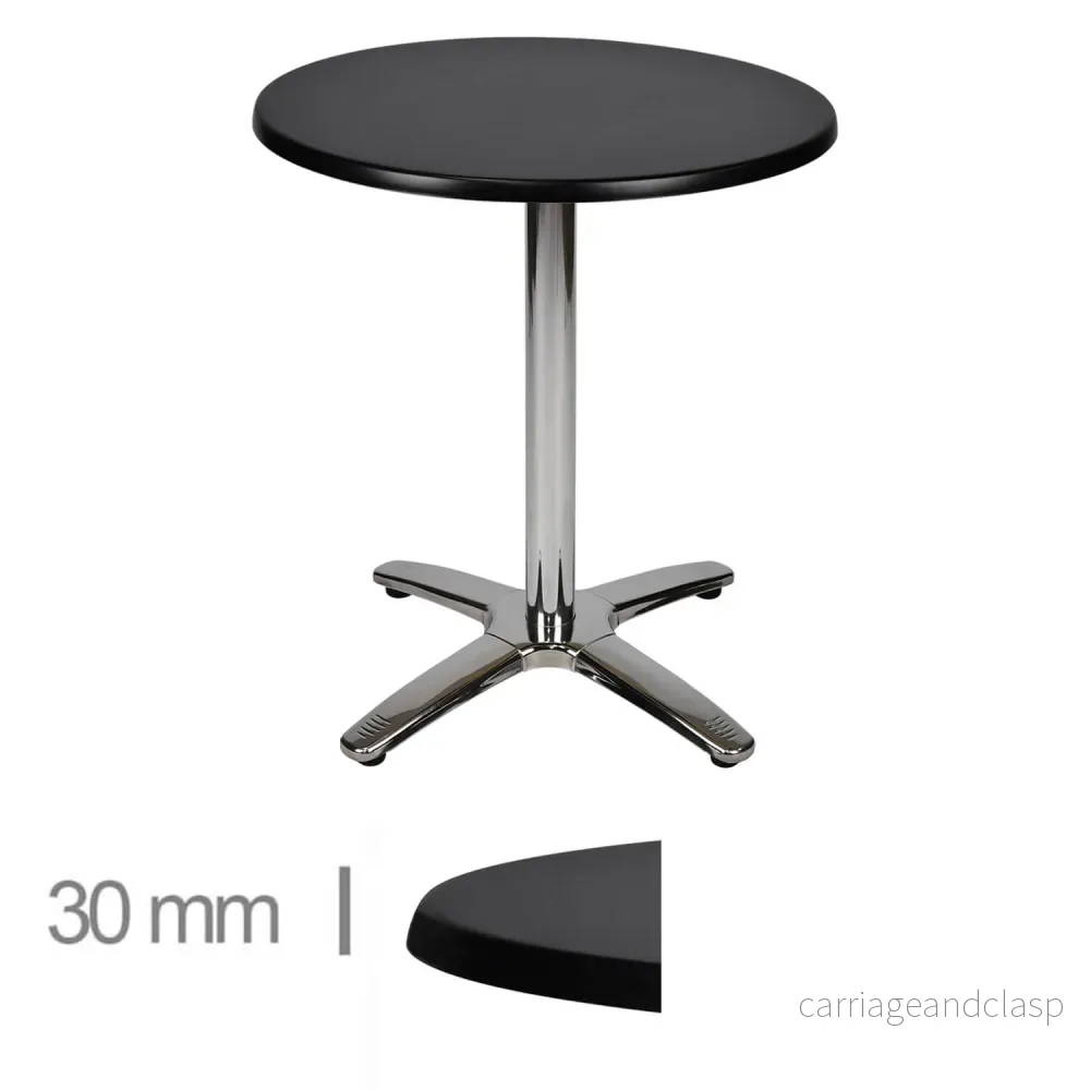 Restaurangbord Werzalit Svart