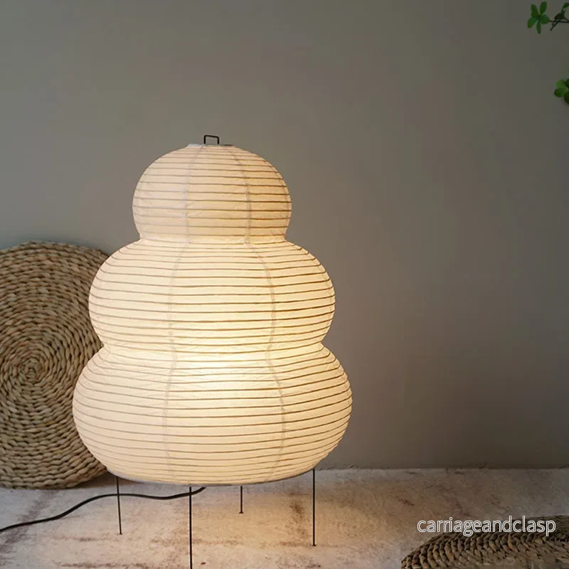 Rispapper bordslampa för kontor och vardagsrum – Justerbart, varmt ljus för stilfull inomhusbelysning | Veska