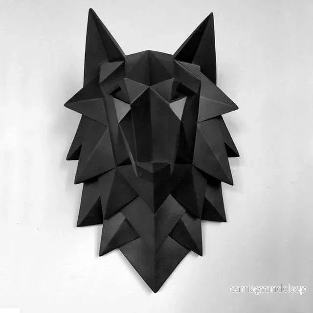 3D Staty Varghuvud Skulptur Heminredning | Veska 3D Staty Varghuvud Skulptur Heminredning | Veska