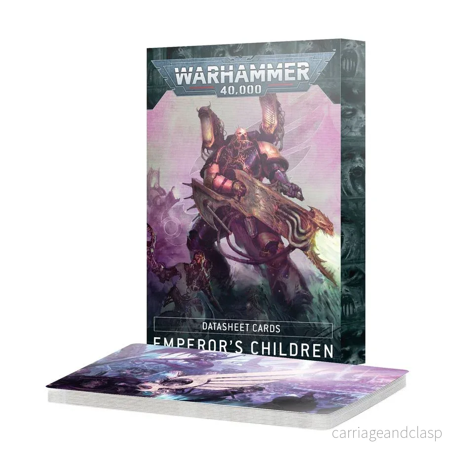 Warhammer: 40,000 - Datasheet Cards: Emperor's Children