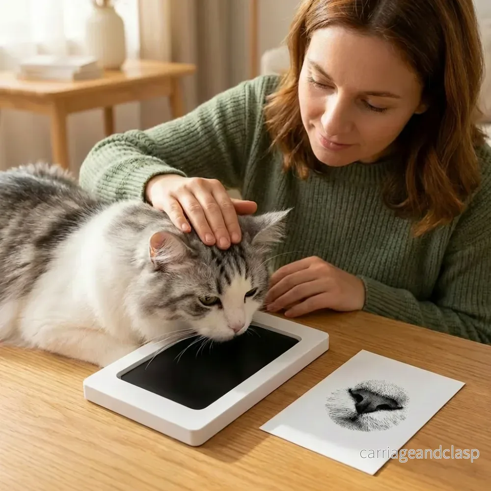 Husdjur Tass- Och Nosavtryckskit – DIY Minneskit För Katt