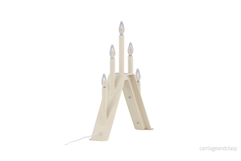Åre Adventsljusstake 32x36 Beige - Bild 3
