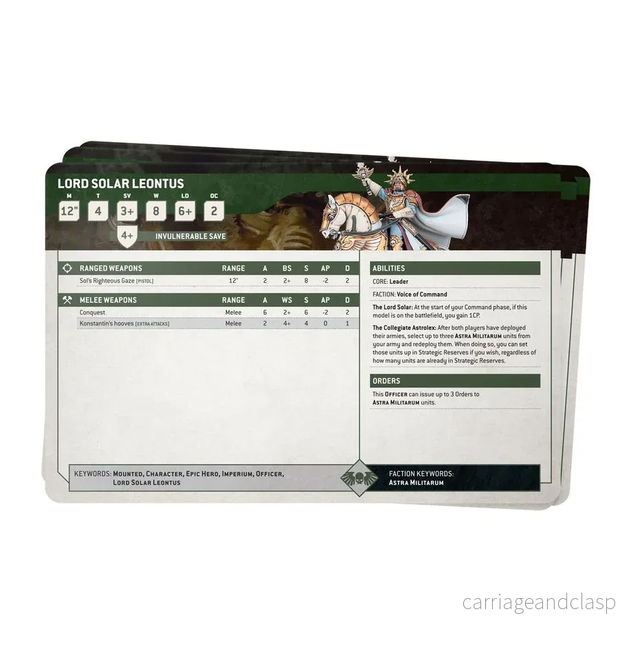 Warhammer: Warhammer: 40,000 - Datasheet Cards - Astra Militarum - Bild 2