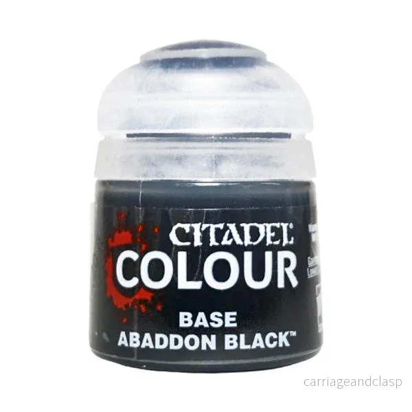 Warhammer: Citadel - Base - Abaddon Black (12ml)