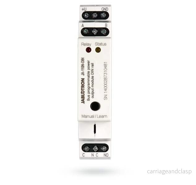 Jablotron JA-110N-DIN BUS DIN strömutgångseffektmodul
