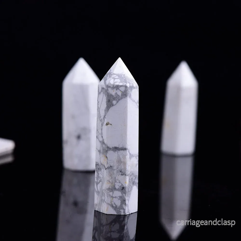 Howlite Crystal Point Tower | Veska - Bild 2