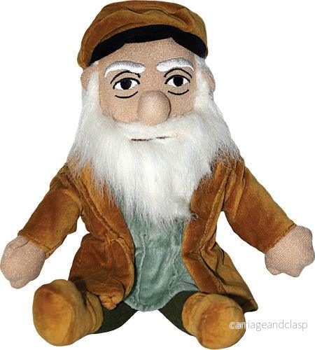 The Unemployed Philosophers Guild - Leonardo da Vinci - Little Thinker Plysch Docka