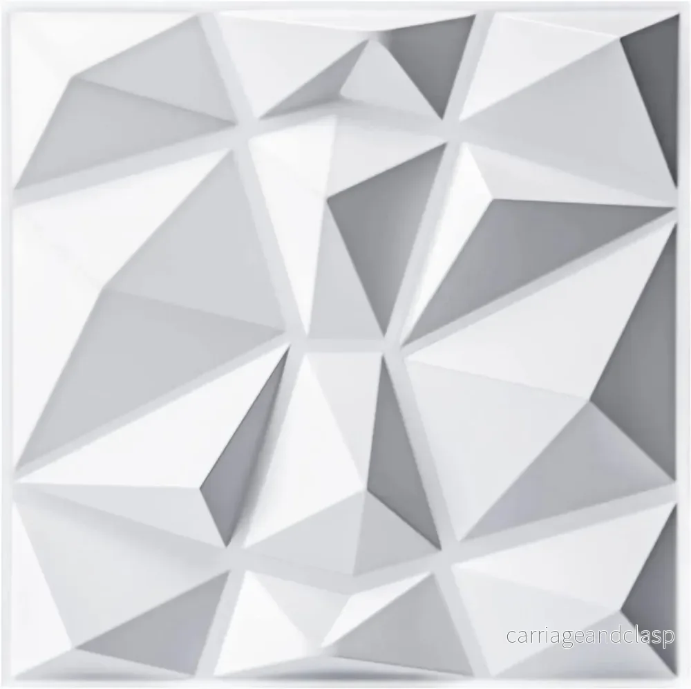 3D Diamantdesign Dekorativa Matt Väggpanel Dekaler | Veska 3D Diamantdesign Dekorativa Matt Väggpanel Dekaler | Veska
