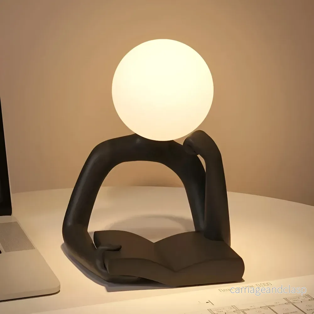 Veska | LuxLume Raffinerad Designer Bordslampa – Modern Konst med Atmosfärisk Belysning