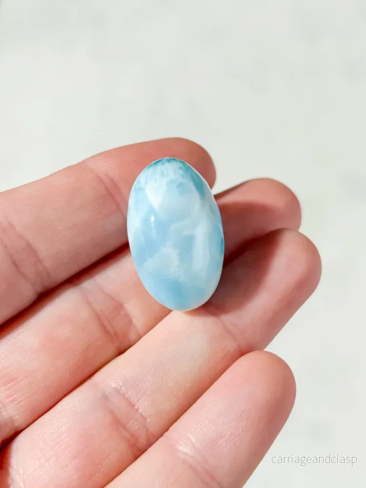 Larimar polerad (Nr. 31) Exklusiv kvalitet - Bild 3