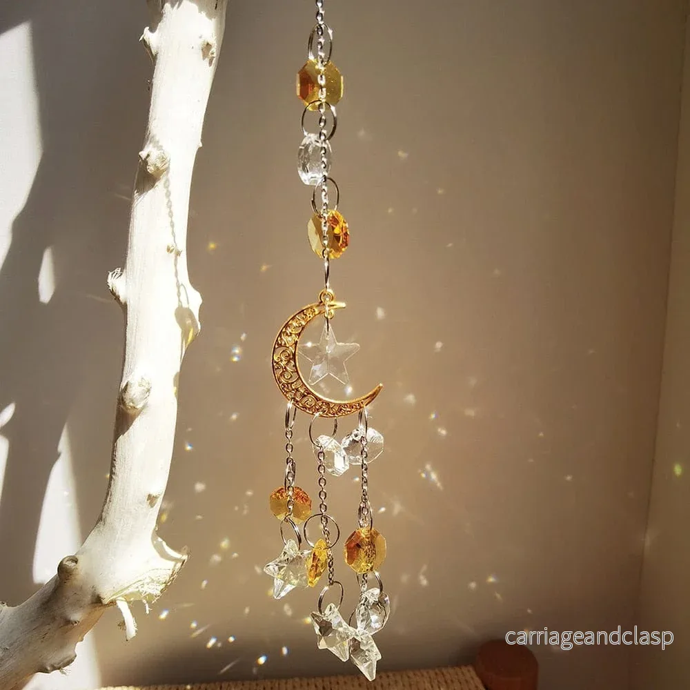 Crescent Moon Crystal Suncatcher | Veska - Bild 2