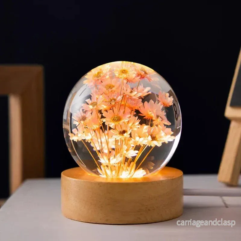 Botanisk Bloom Sphere Nattljus | Veska