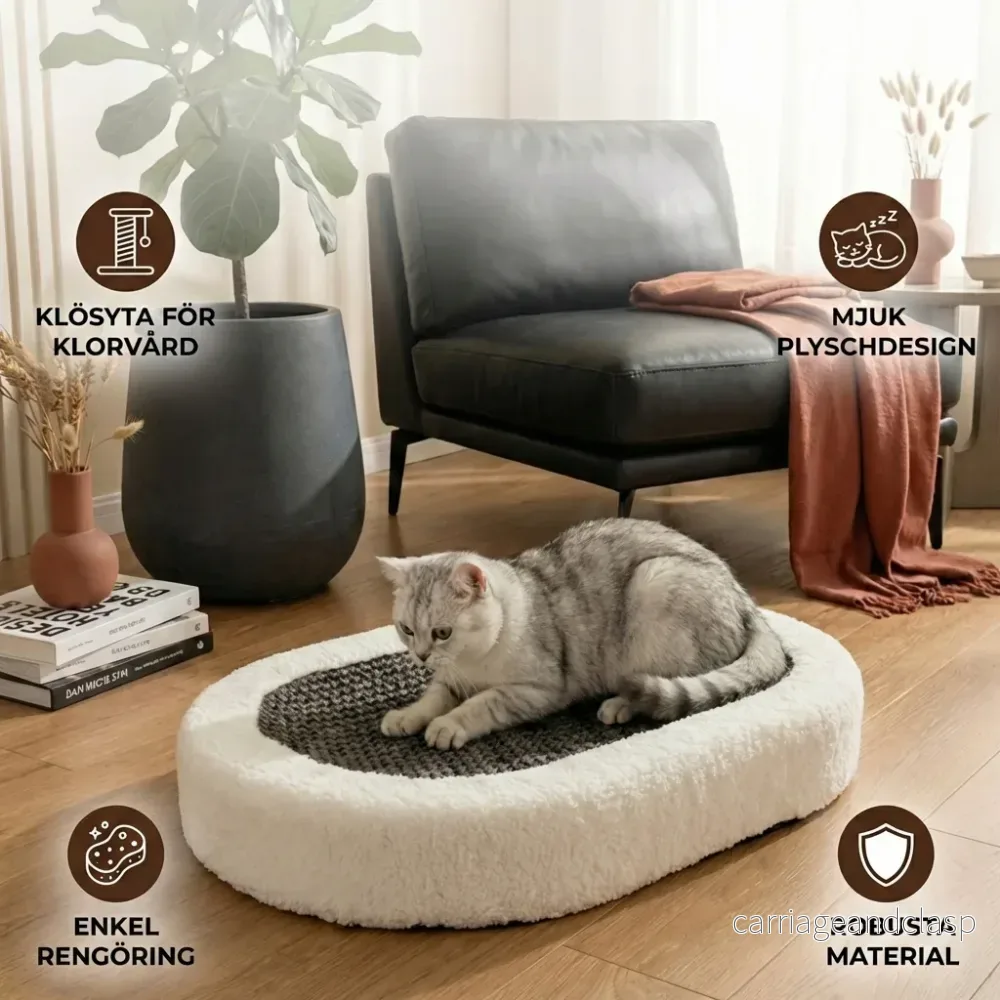 Premium Kattsäng med Klösplatta - Bild 2