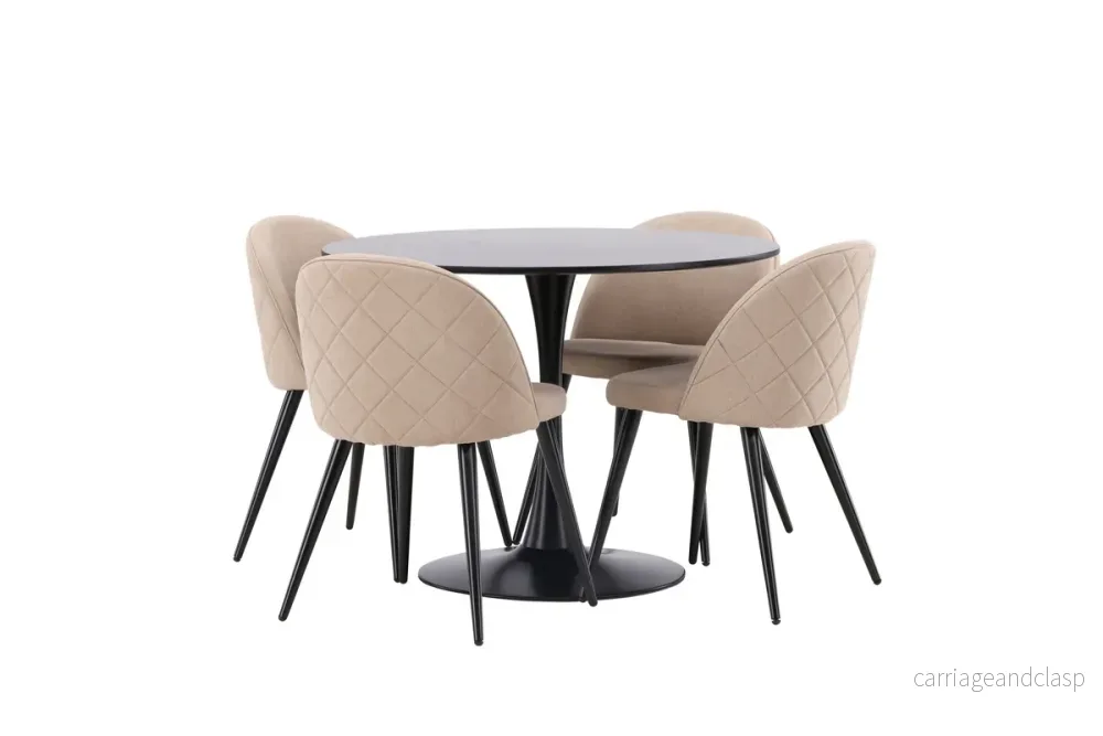 Velvet & Glade Matgrupp Beige/Svart - Bild 2