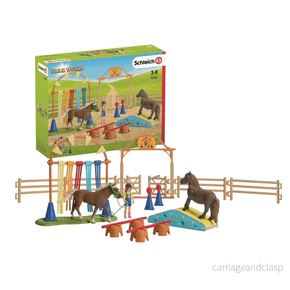 Schleich - Ponnyagilityträning