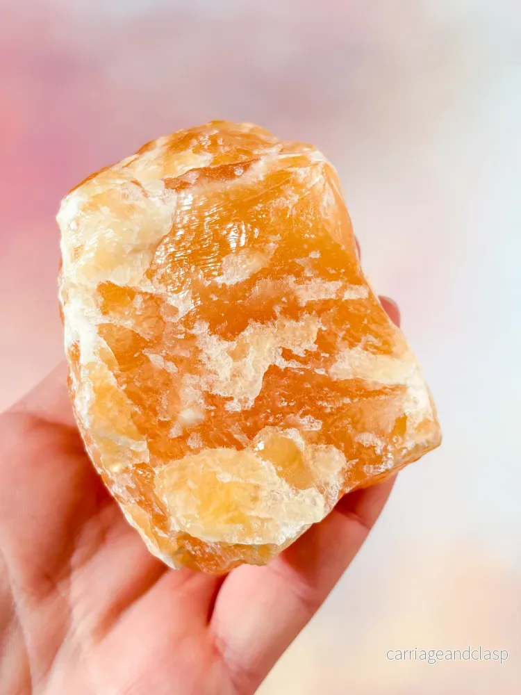 Orange Kalcit Rå (Nr. 4) - Bild 2