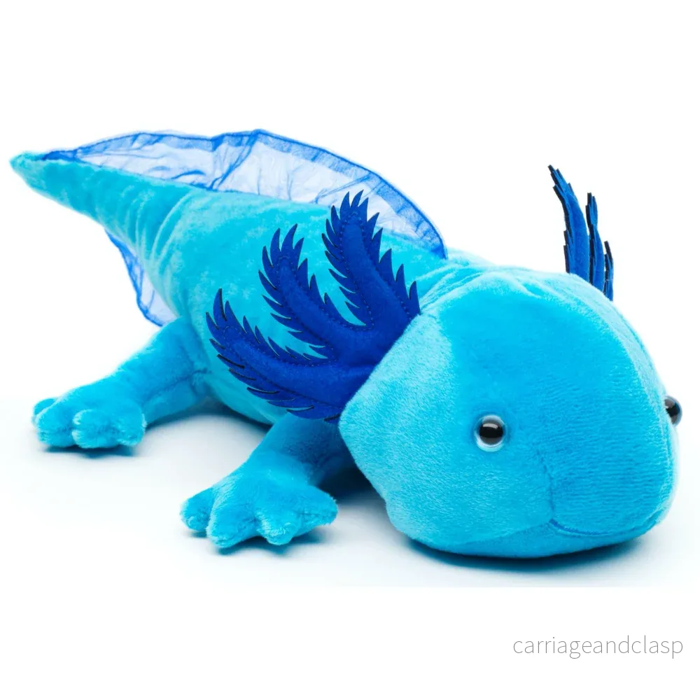 Uni Toys - Axolotl (blå) Gosedjur