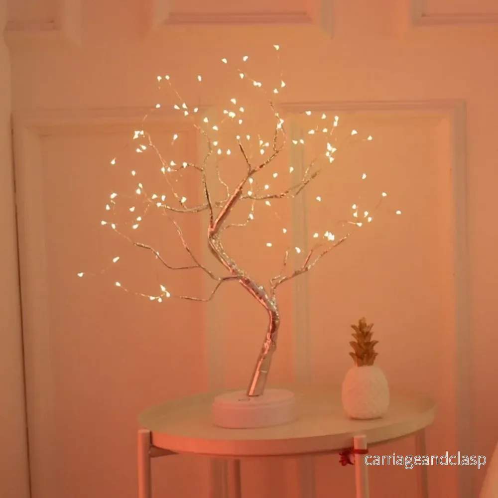 Veska | BrightTree Bordsampel - Elegant Bonsai Bordsampel för Mysiga Utrymmen och Barn