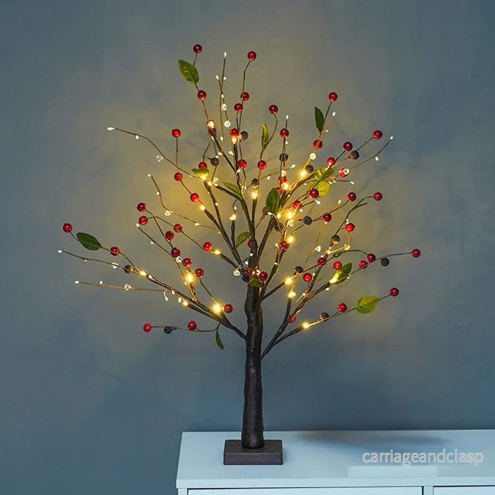 LED Lampa Träd Rustik PVC Bordslampa | Veska