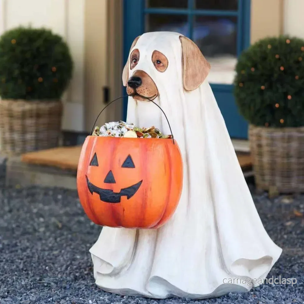 Pumpkin Puppy Resin Trädgårdsdekoration | Veska Pumpkin Puppy Resin Trädgårdsdekoration | Veska