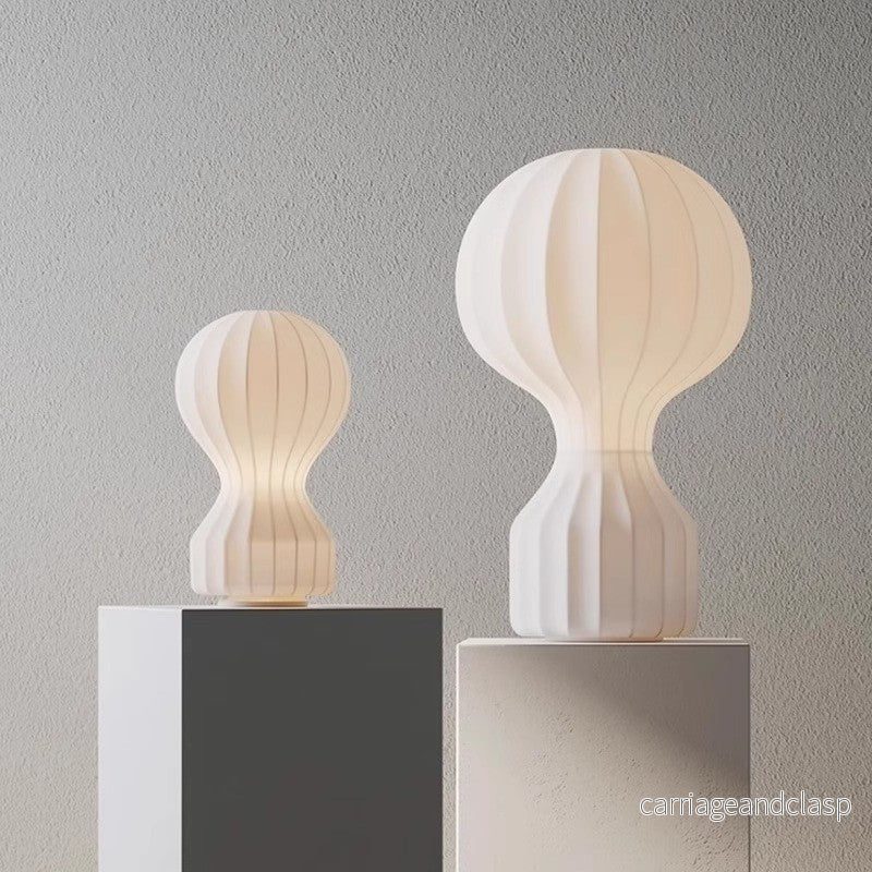Wabi Sabi Bordslampa med Sidenlamp vanlig – Minimalistisk LED-lampa för Vardagsrum och Matrum | Veska - Bild 2