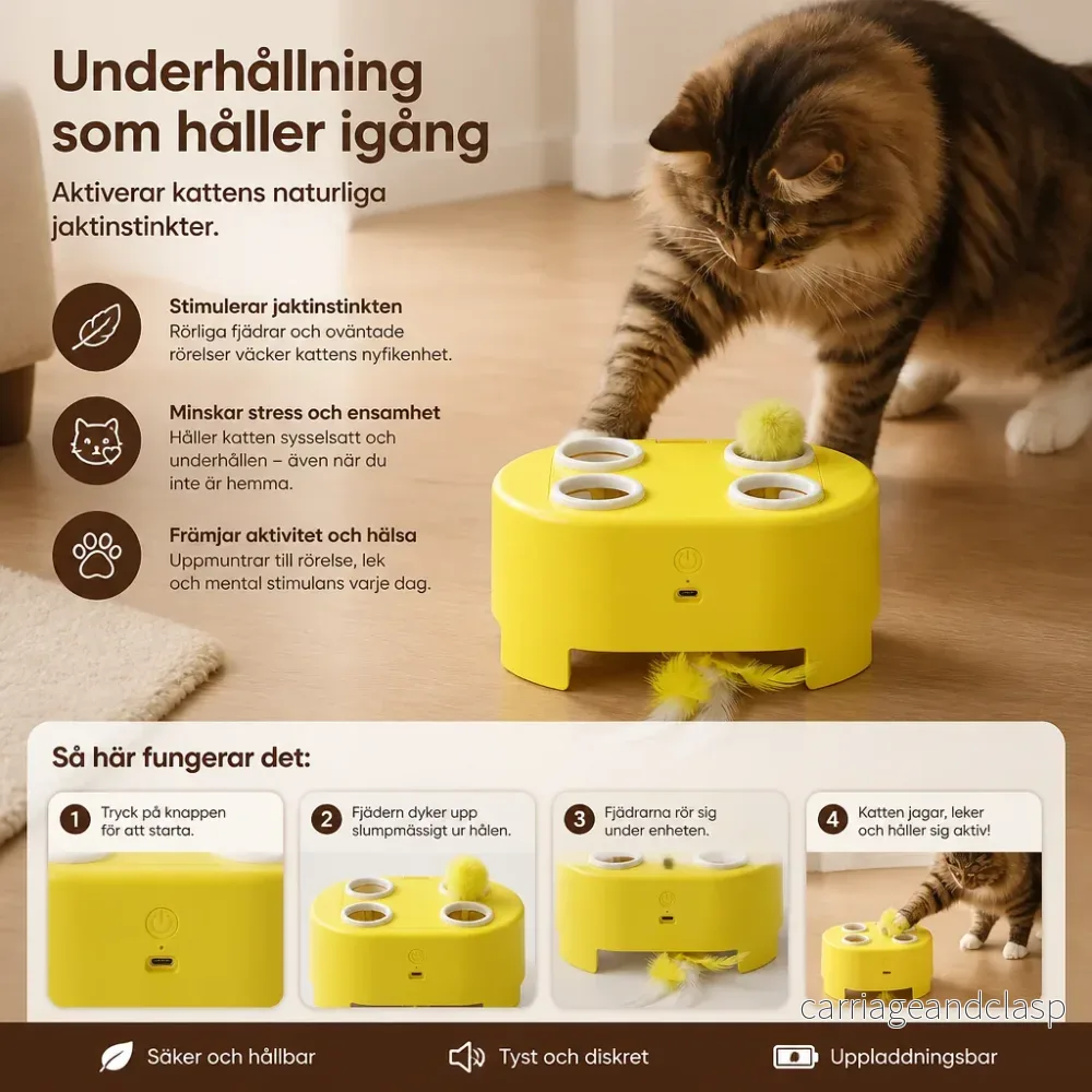 Automatisk Fjäderleksak för Katter - Bild 3