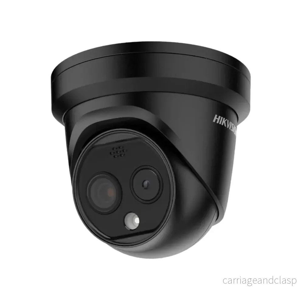 Hikvision DS-2TD1228-2/QA, Dome-kamera med termiskt bi-spektrum, svart