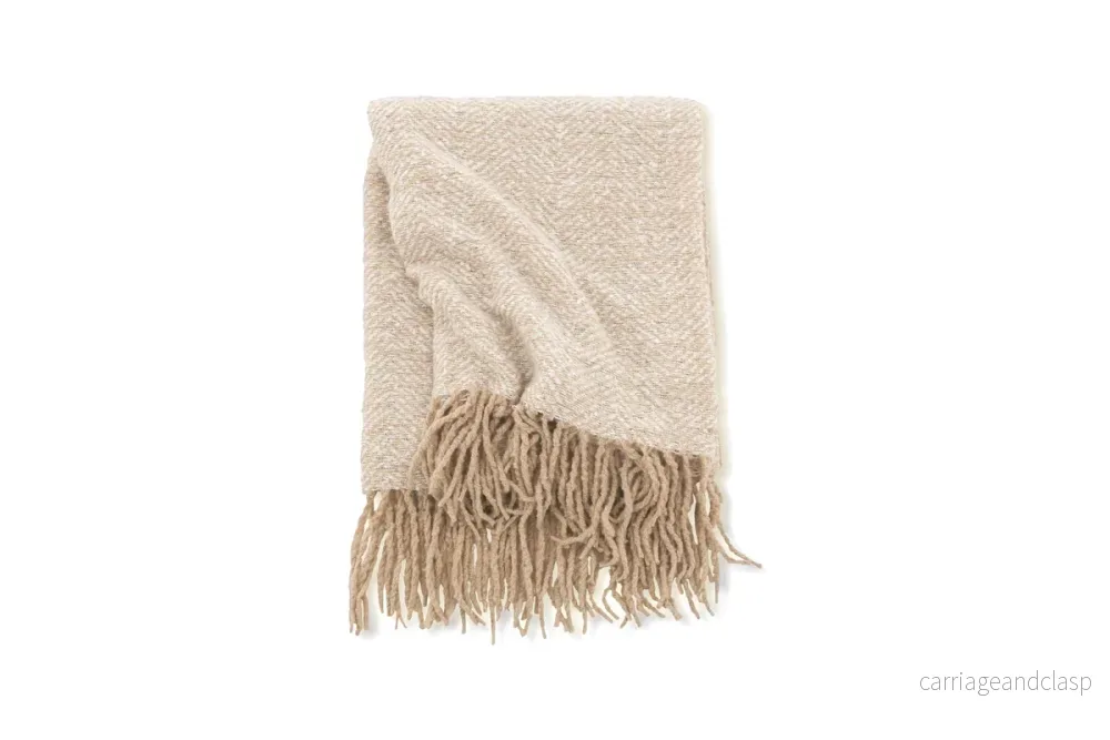 Toby Pläd Beige - Bild 3