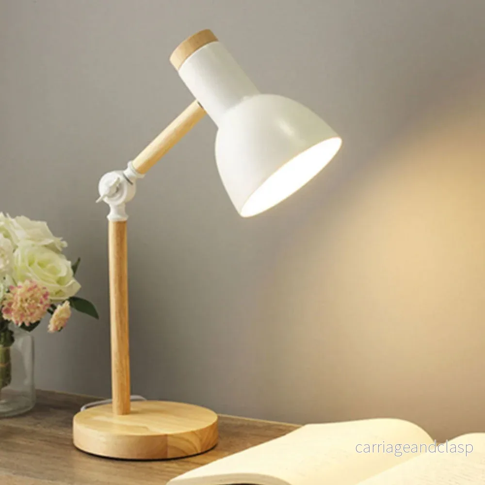 Nordic Iron Wood LED Bordslampa | Veska
