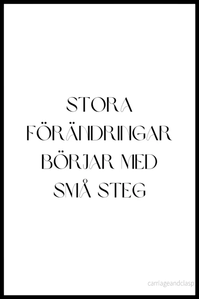 Poster – Stora förändringar börjar Poster – Stora förändringar börjar
