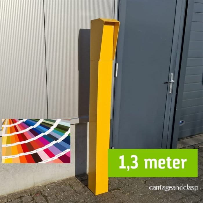 AlarmsystemExpert.co.uk Intercom-stolpe 130cm, 15x15cm Pulverlackerad med dubbla lager - Bild 3